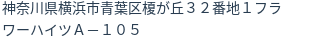 住所(登記所在地)