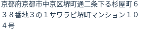 住所(登記所在地)