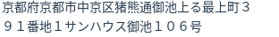 住所（登記所在地）