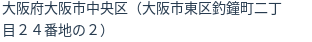 住所（登記所在地）