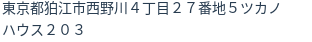 住所（登記所在地）
