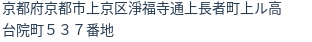 住所(登記所在地)