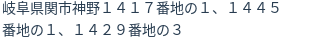 住所（登記所在地）