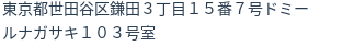 住所（登記所在地）