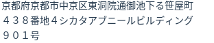 住所（登記所在地）