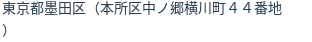 住所（登記所在地）