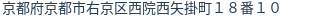住所（登記所在地）