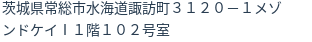 住所（登記所在地）