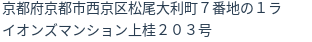 住所(登記所在地)