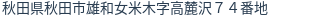 住所（登記所在地）