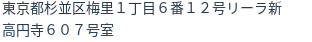 住所(登記所在地)