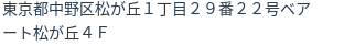 住所(登記所在地)