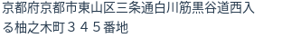 住所（登記所在地）