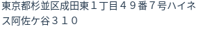 住所（登記所在地）