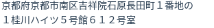 住所（登記所在地）