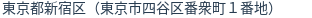 住所（登記所在地）