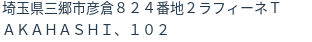 住所（登記所在地）