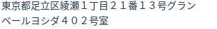 住所(登記所在地)