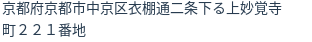 住所(登記所在地)