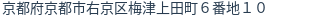 住所(登記所在地)