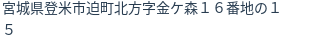 住所(登記所在地)