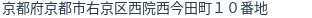 住所（登記所在地）