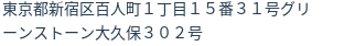住所（登記所在地）