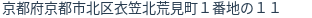 住所（登記所在地）