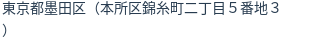 住所(登記所在地)