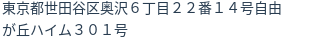 住所(登記所在地)