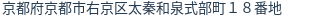 住所(登記所在地)