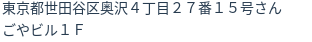 住所（登記所在地）