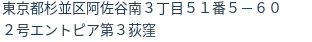 住所（登記所在地）
