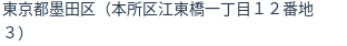 住所（登記所在地）