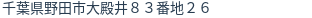 住所（登記所在地）