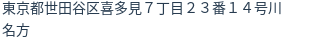 住所（登記所在地）