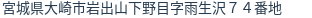 住所（登記所在地）