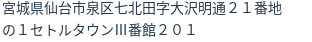 住所（登記所在地）