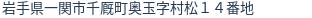 住所（登記所在地）