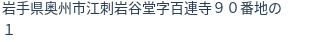 住所（登記所在地）