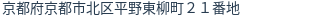 住所(登記所在地)