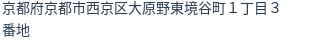 住所（登記所在地）