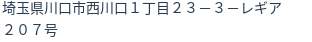 住所（登記所在地）