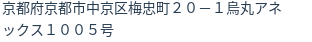 住所（登記所在地）