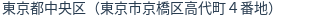 住所（登記所在地）