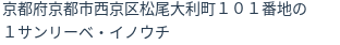 住所（登記所在地）