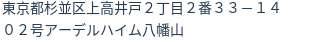住所（登記所在地）