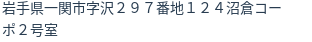 住所（登記所在地）