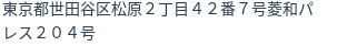 住所(登記所在地)