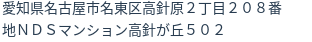 住所(登記所在地)